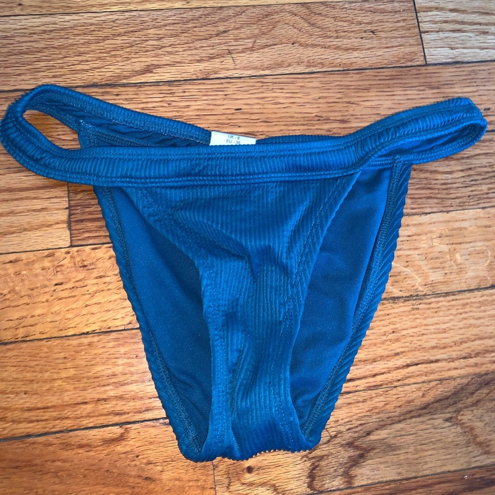 blue bikini bottom